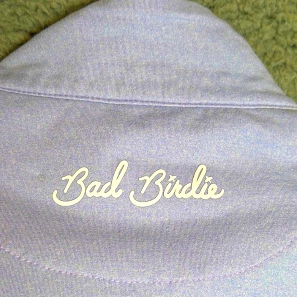 Bad Birdie Golf Pullover Lavender 1/4 Zip Size S Performance Top Pickleball - Picture 4 of 10